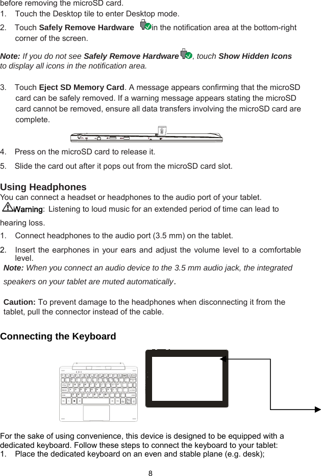 User Manual For Nextbook 8 Tablet